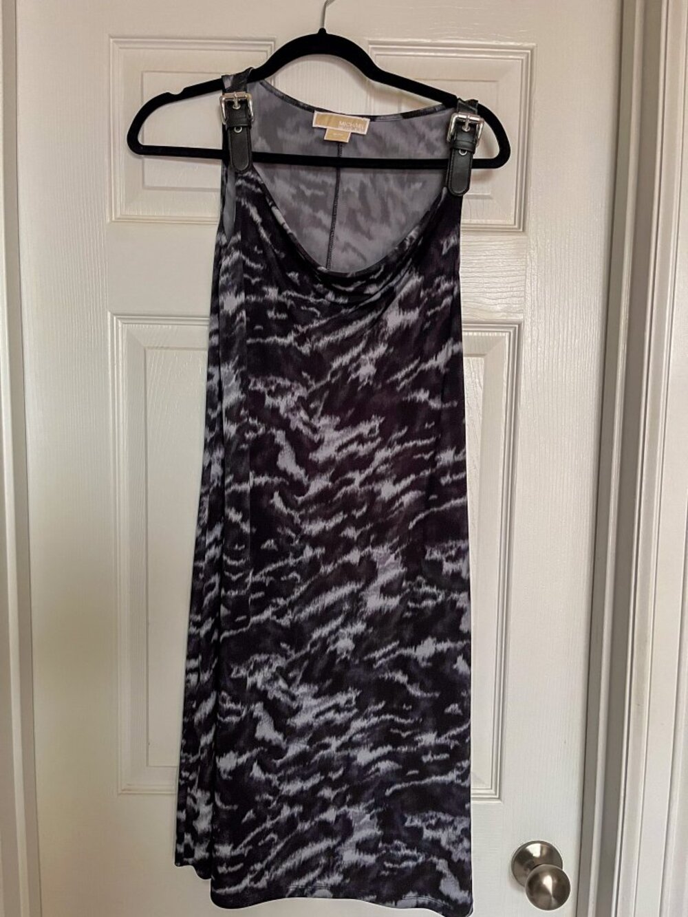 Black and Grey Michael Kors dress with a buckle strap